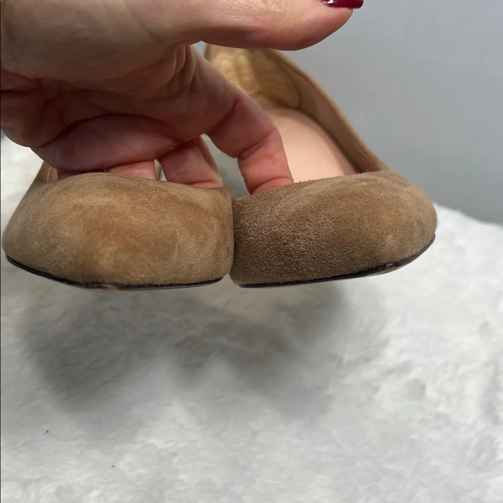 J. Crew Colette D'Orsay Suede Ashen Brown Pumps Made in Italy Sz 8.5